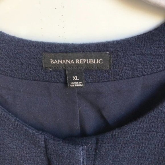 Banana Republic Snap Front Jacket in Navy Blue - Size Extra Large - Picture 5 of 6